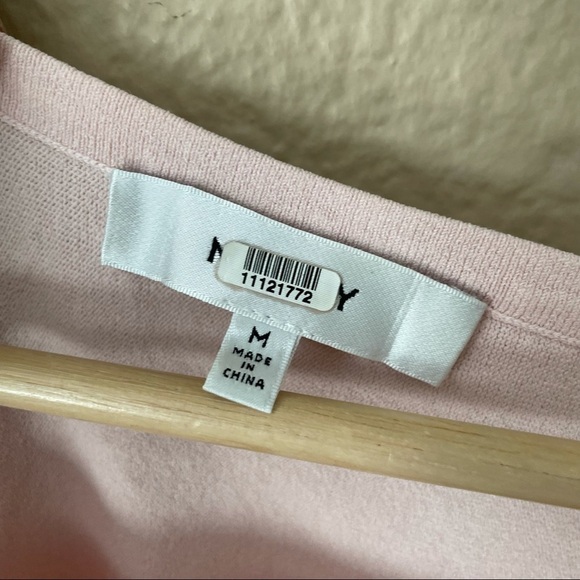 Milly pink elastic tie hem top - Picture 3 of 4